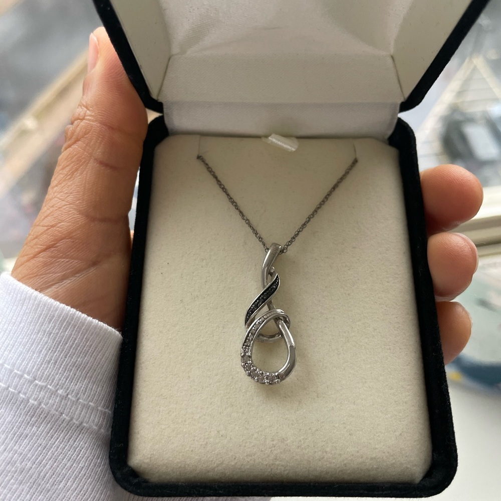 Kay Black and White Diamond Necklace